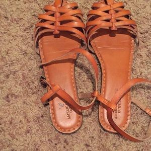 Brown American Eagle sandals